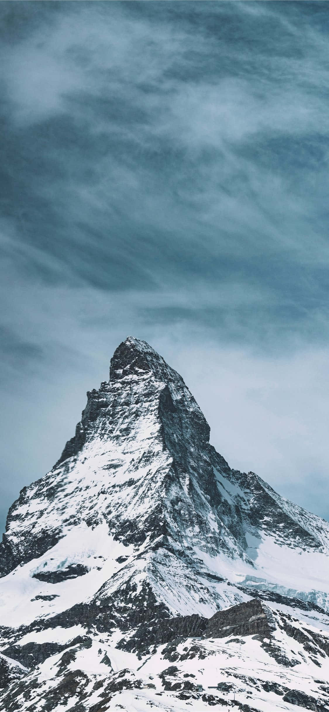 Vârf înzăpezit Matterhorn Fundal
