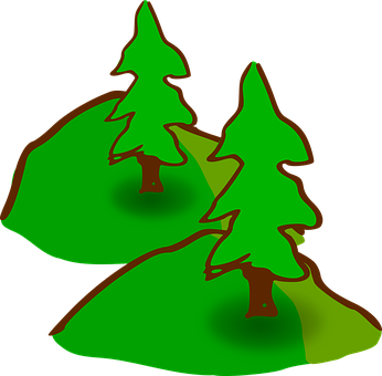 Vector Dealul Pinilor Fundal