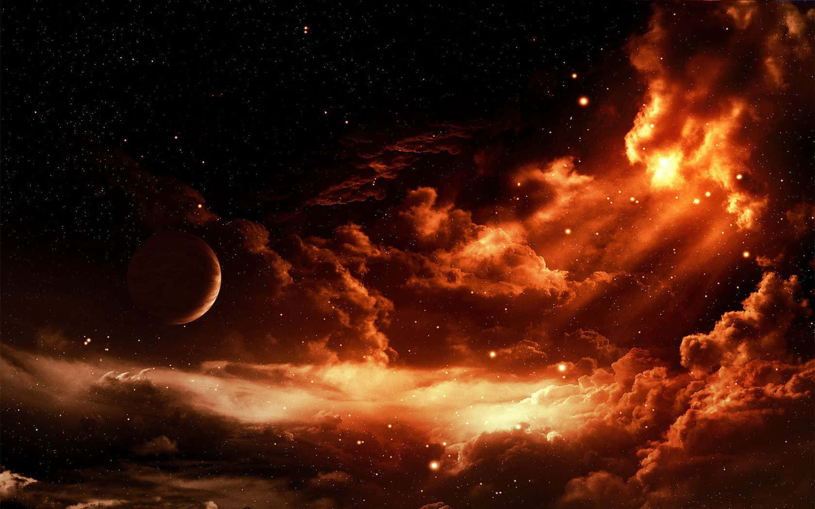Vedere a spațiului cosmic Fundal