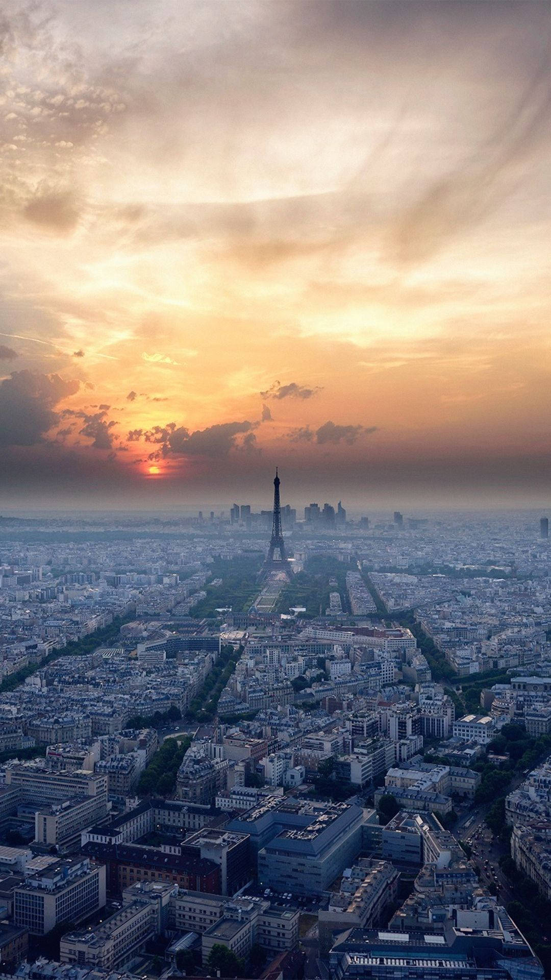 Vedere Aeriana Asupra Parisului Fundal