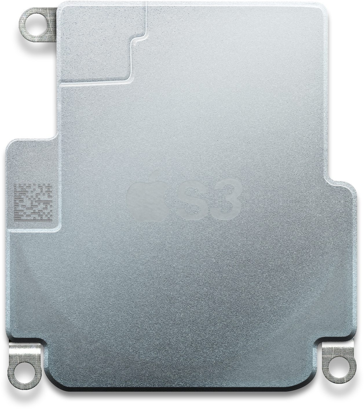 Vedere de sus a chipului Apple S3 Fundal