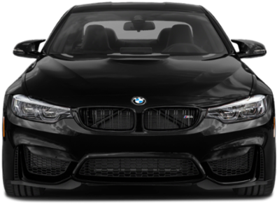 Vedere frontală BMW Seria M neagră Fundal