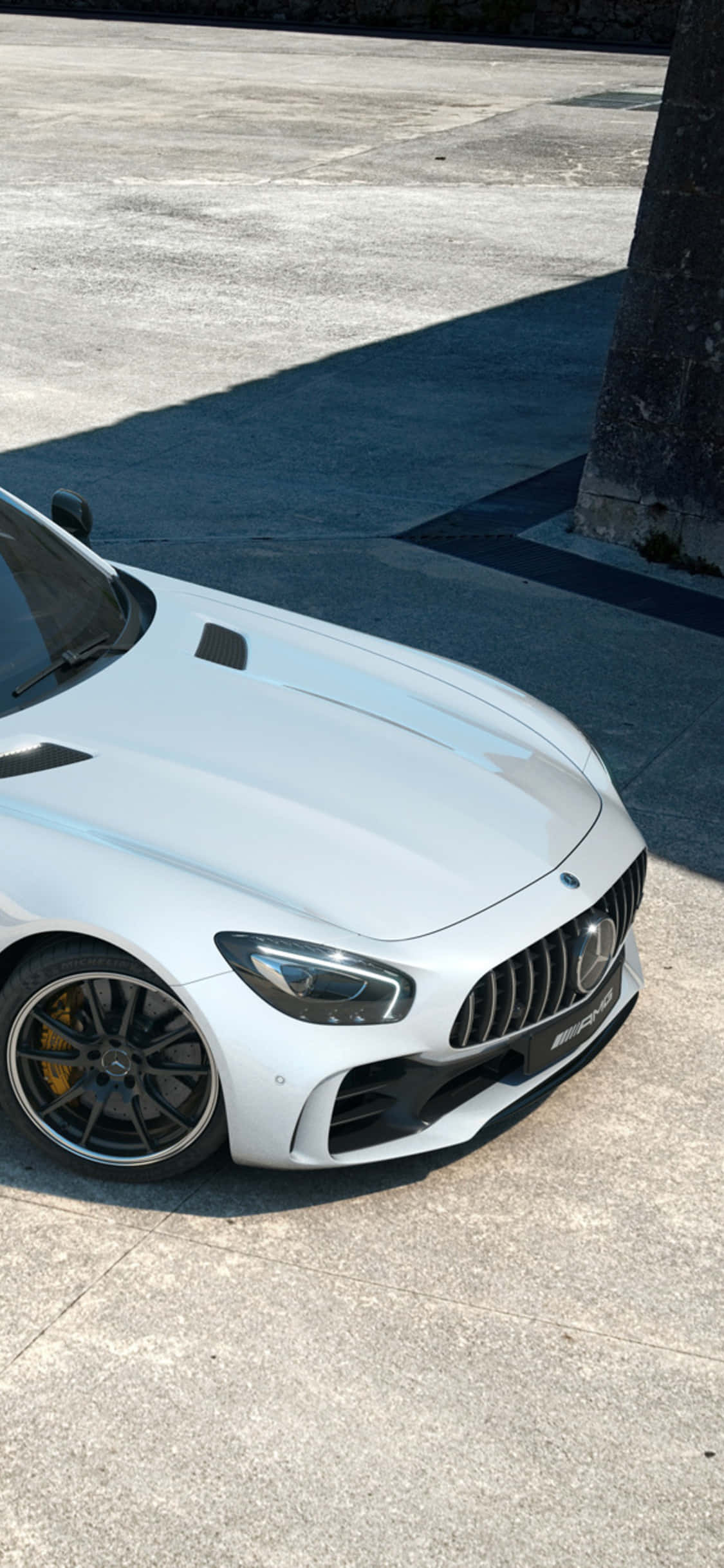 Vedere Frontală Superior Albă Fundal iPhone Xs Mercedes Amg Fundal