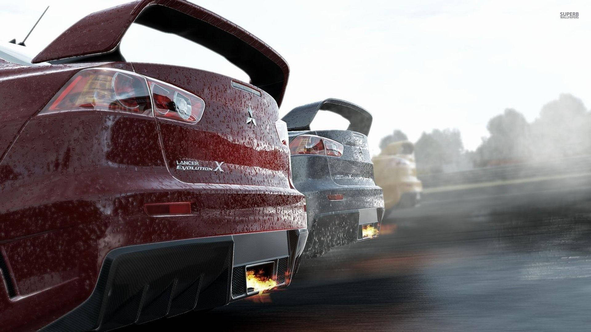Vedere în Secțiune a unei Mașini Roșii din Project Cars Fundal
