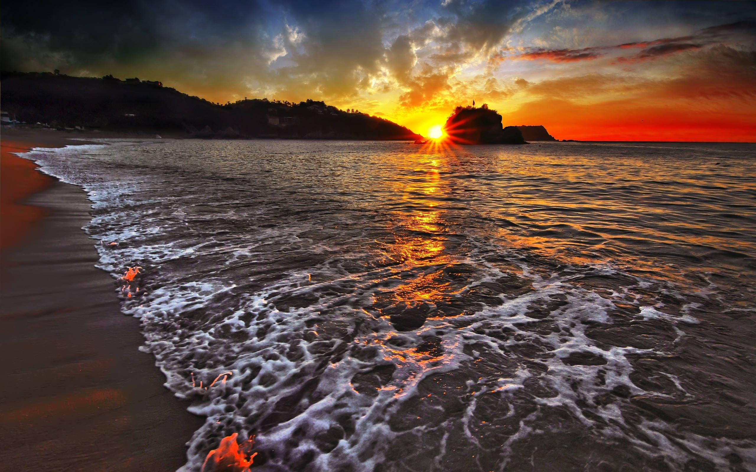 Vedere la Ocean din Acapulco Fundal