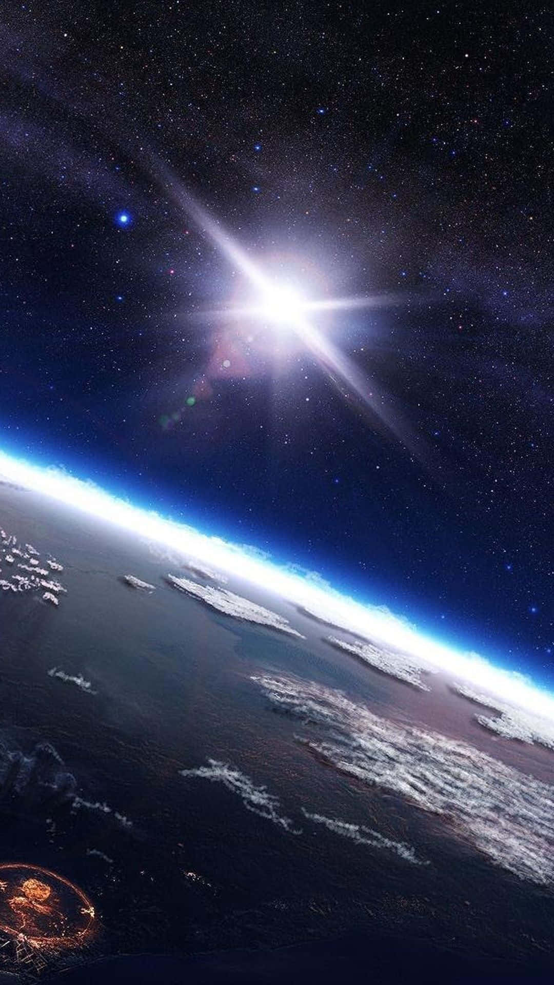 Vedere Majesticoasă a Galaxiei Fundal