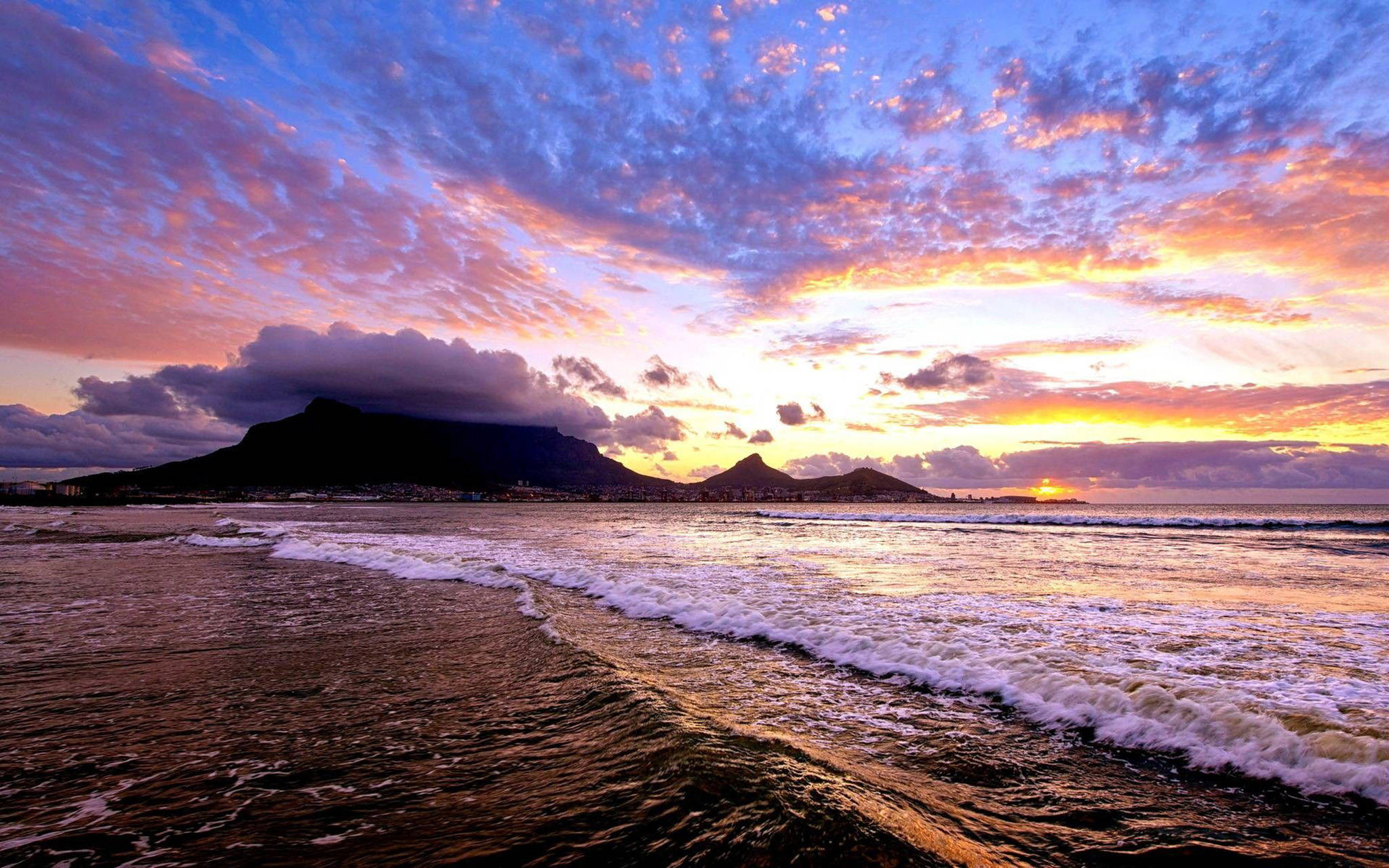 Vedere spectaculoasă la ocean în Cape Town Fundal