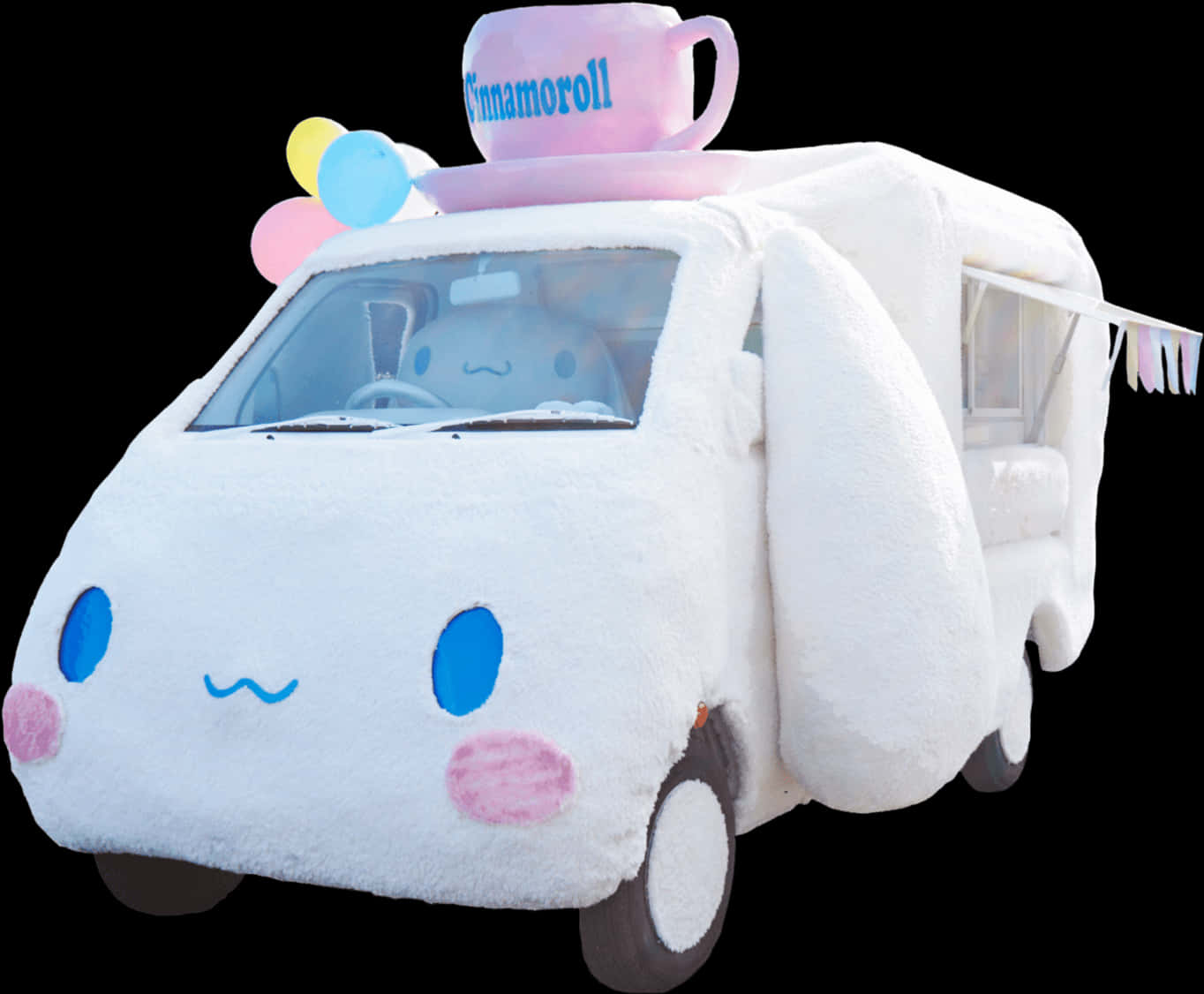 Vehicul cu tematică Cinnamoroll Fundal