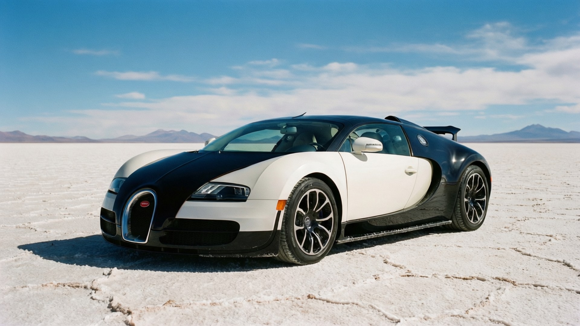 Veyron pe Salina Fundal