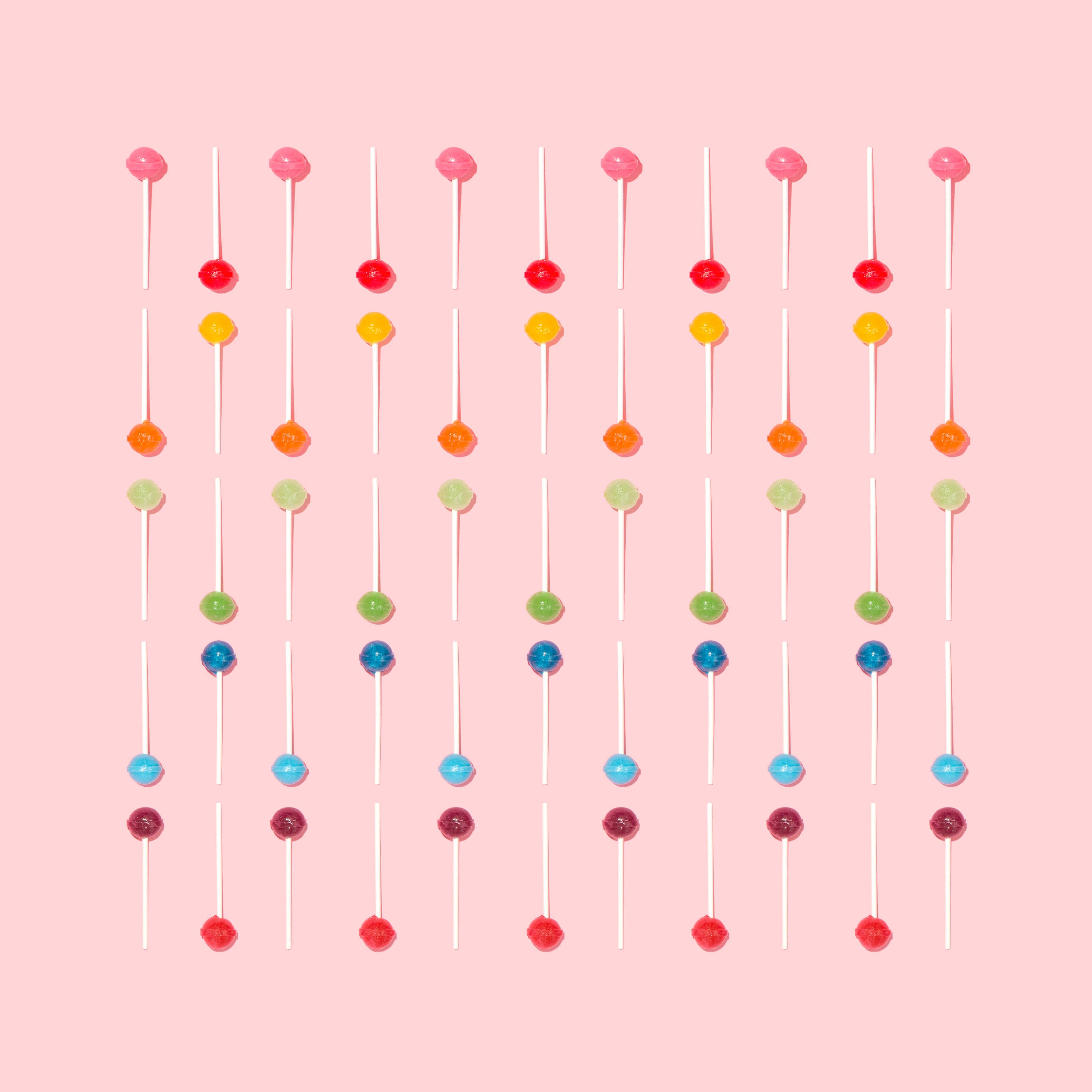 Vibrant Lollipop Aesthetic Pattern Fundal
