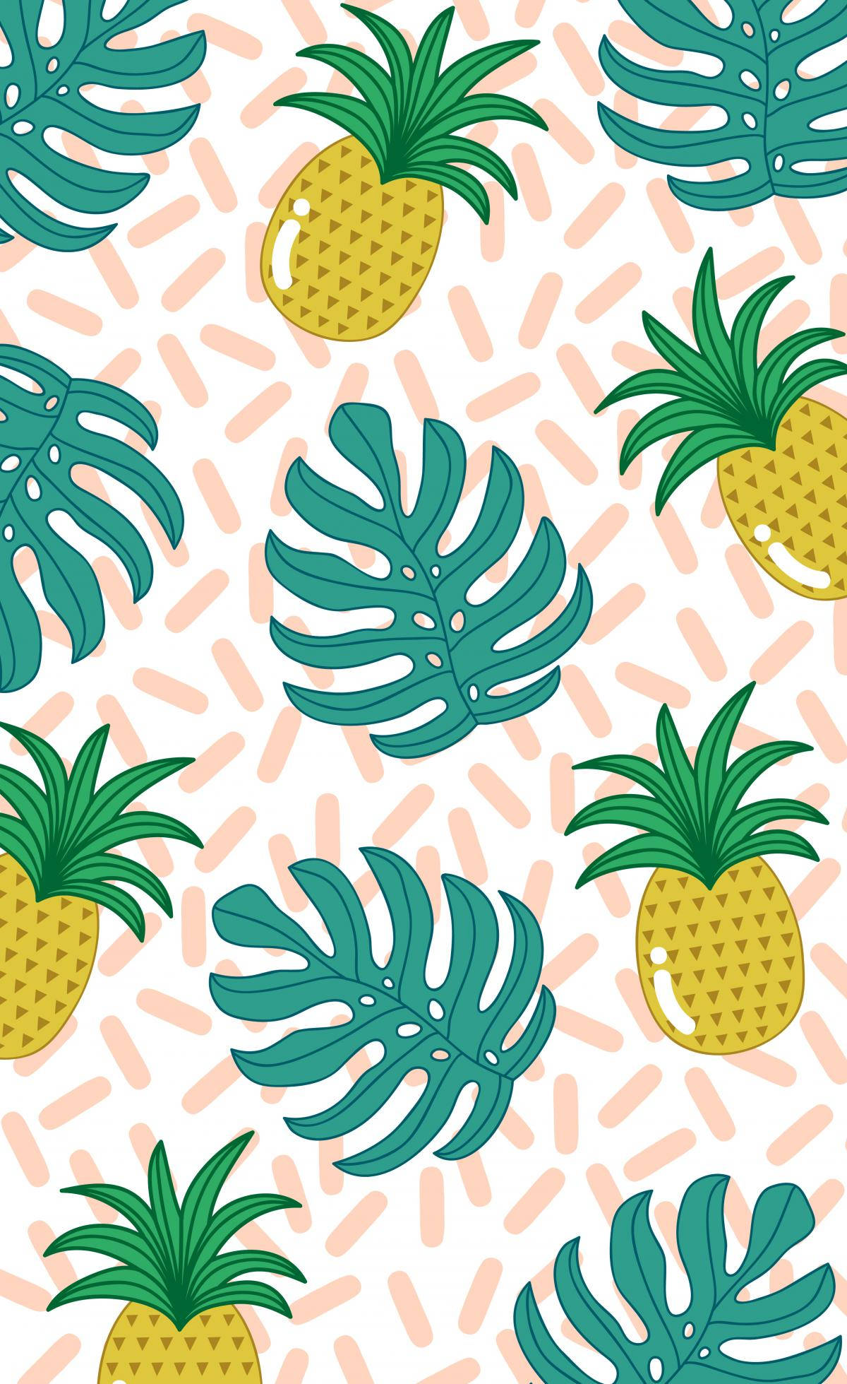 Vibrații vibrante de vară cu acest ananas răcoritor. Fundal