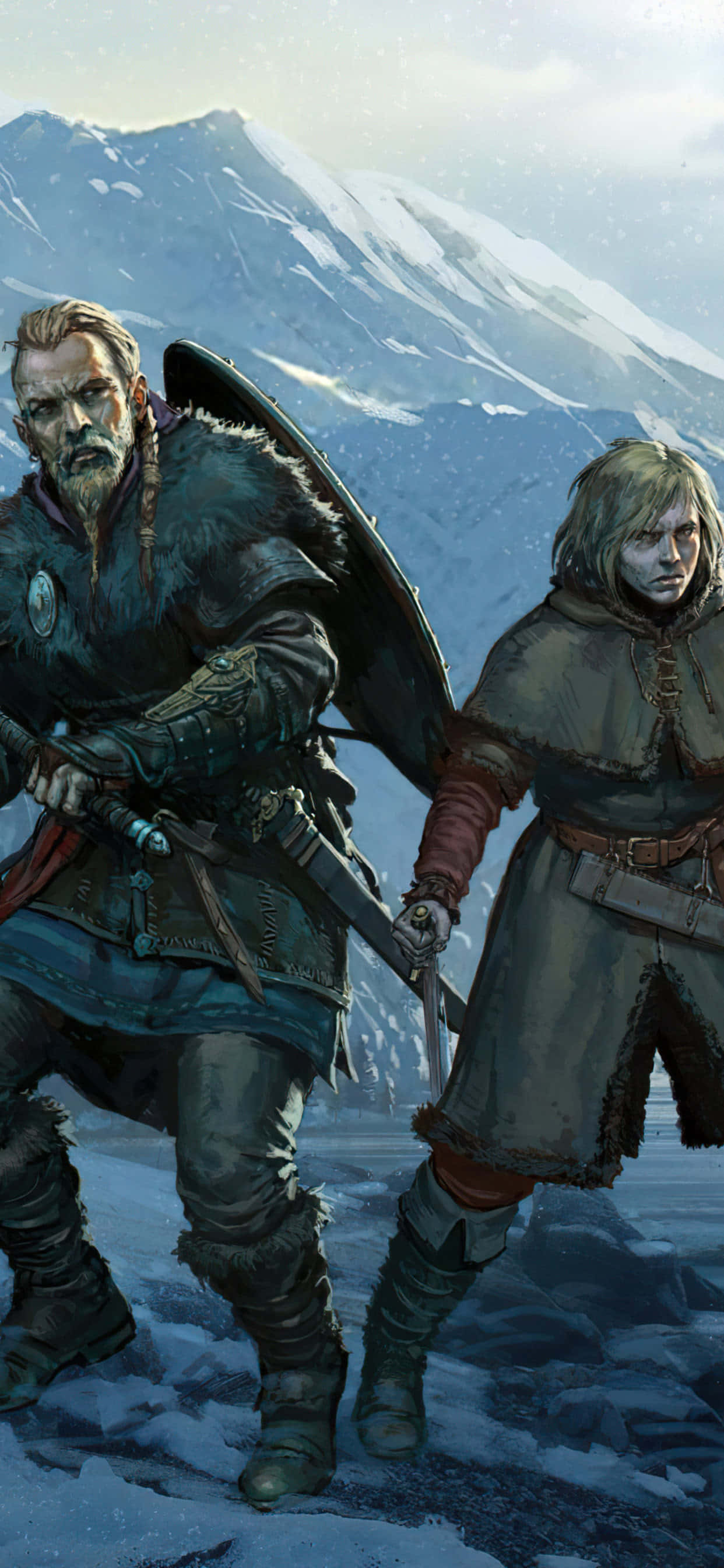Vinland Saga iPhone Xs Max Assassin's Creed Valhalla Background Fundal