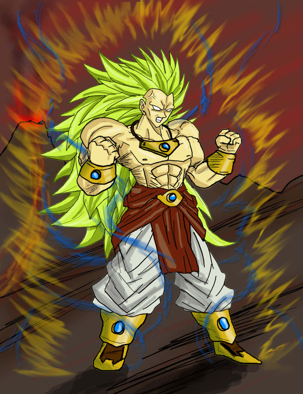 Vino și alătură-te bătăliei epice dintre Goku și Broly în Dragon Ball Super! Fundal
