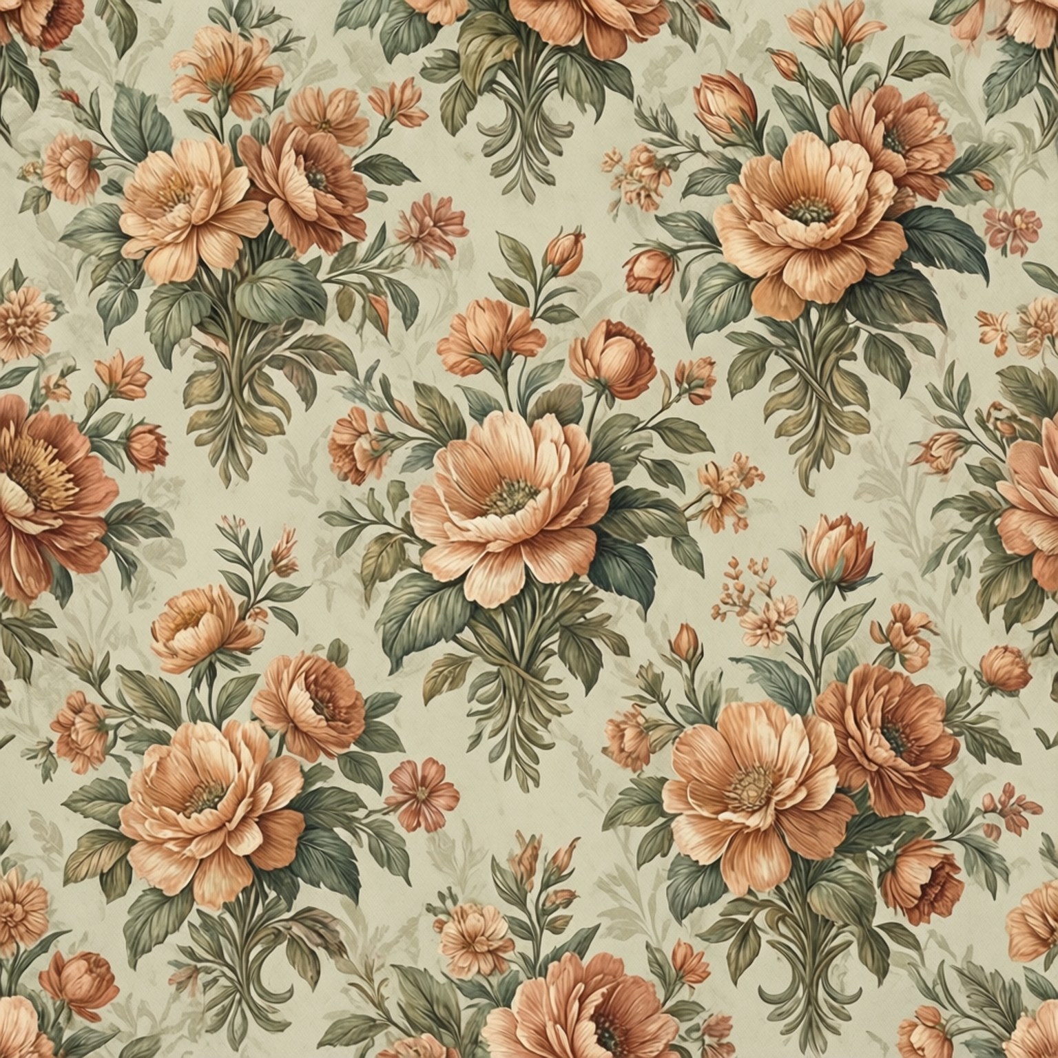 Vintage Floral Slay Fundal