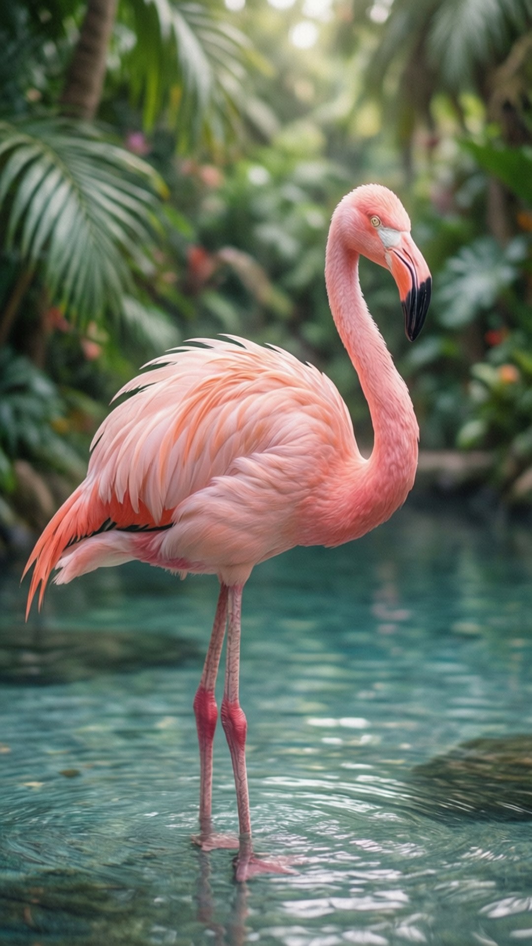 Vis Roz de Flamingo Fundal