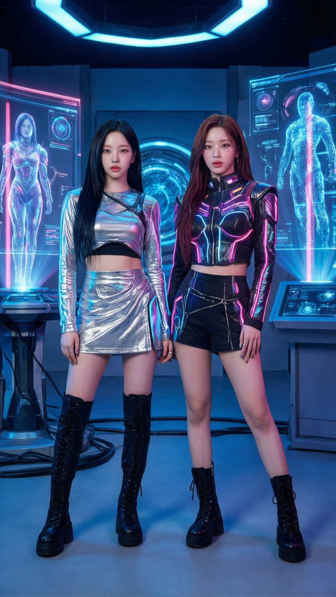 Vise Cyberpunk TWICE Fundal