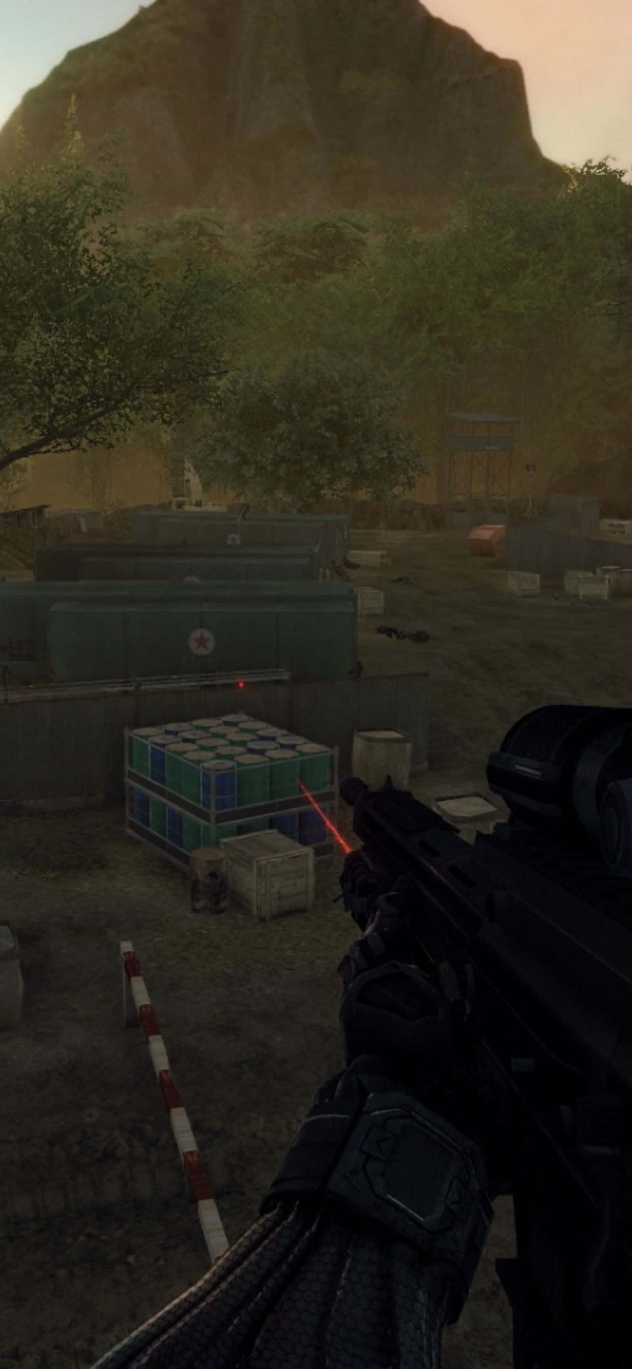 Imagini Epice din Jocul Crysis Warhead pe iPhone Xs Max Fundal