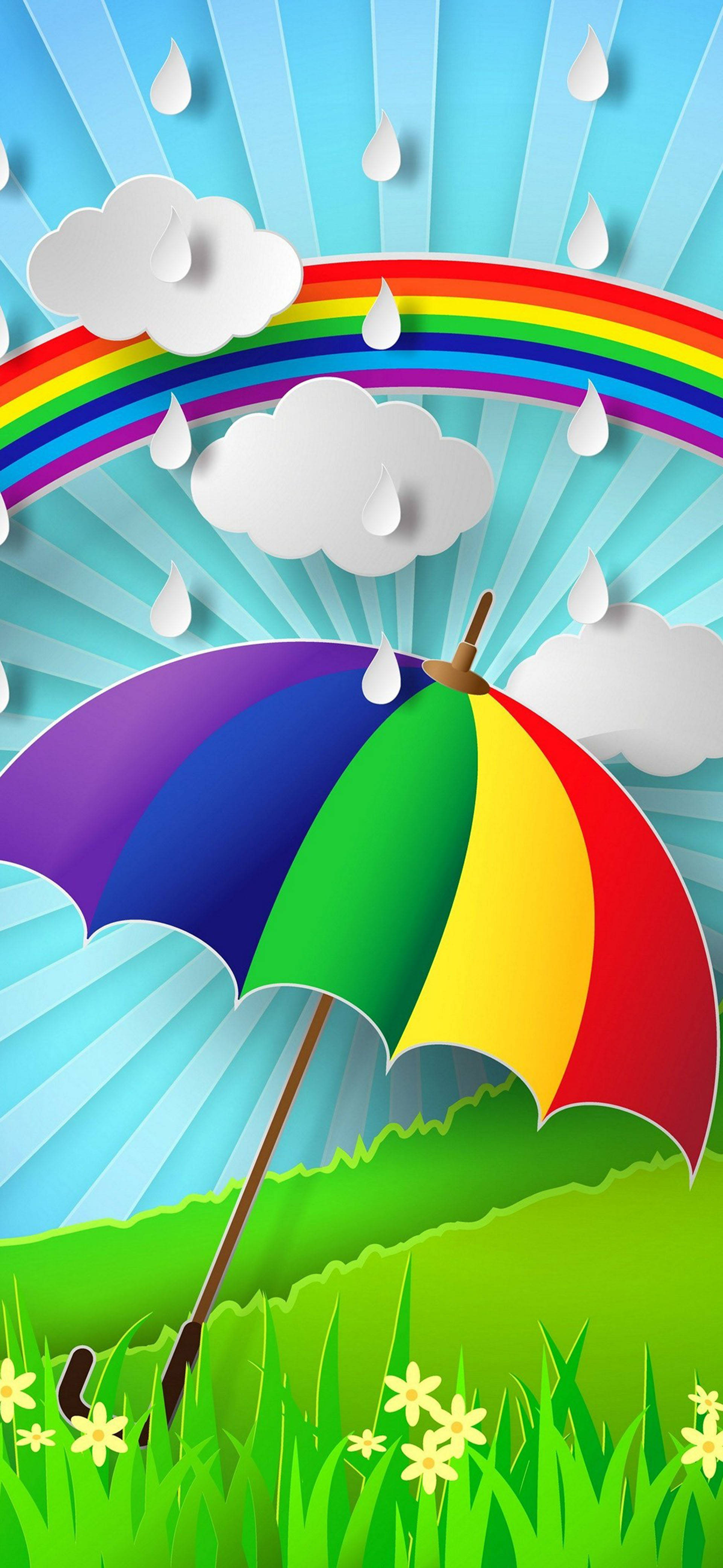 Vreme ploioasă pe Samsung Galaxy S22 Fundal
