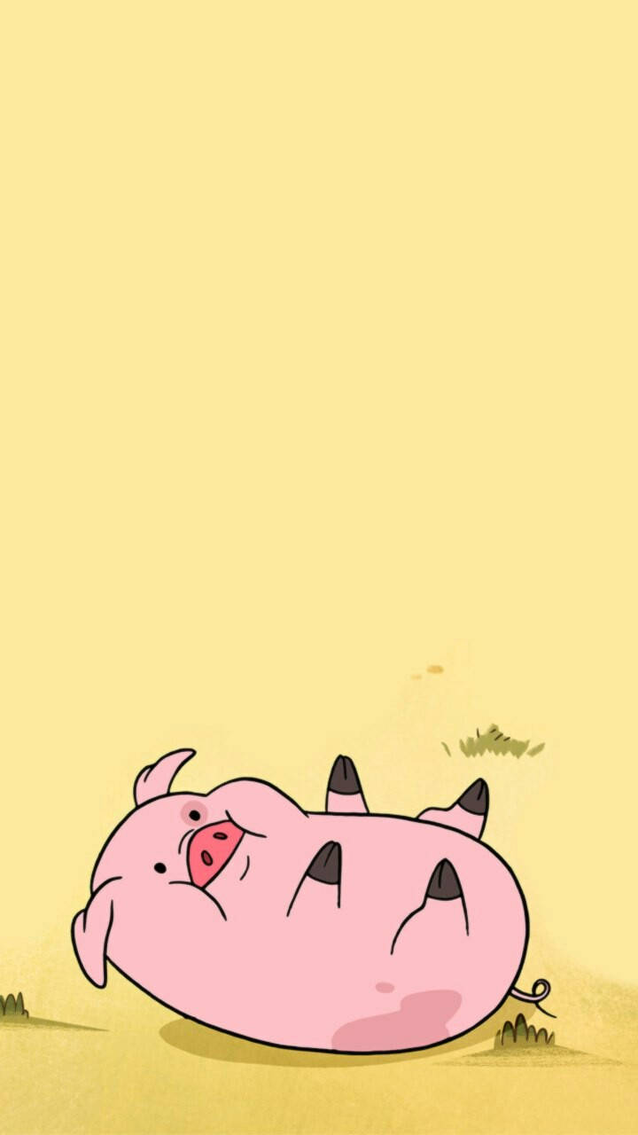 Waddles Cu Sus în Jos Fundal