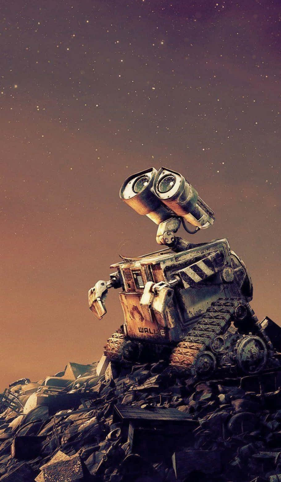 Wall E iPhone Munte de Moloz Fundal
