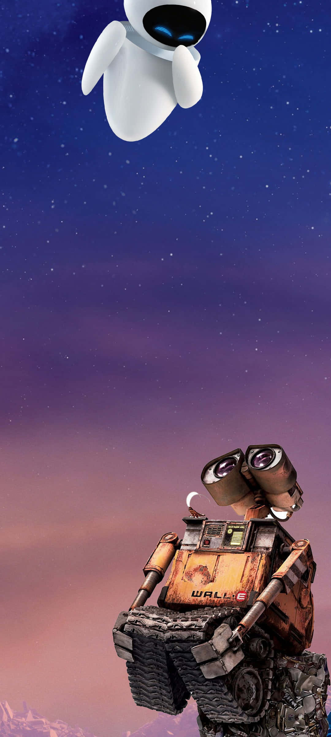 wall e - posterul filmului Fundal