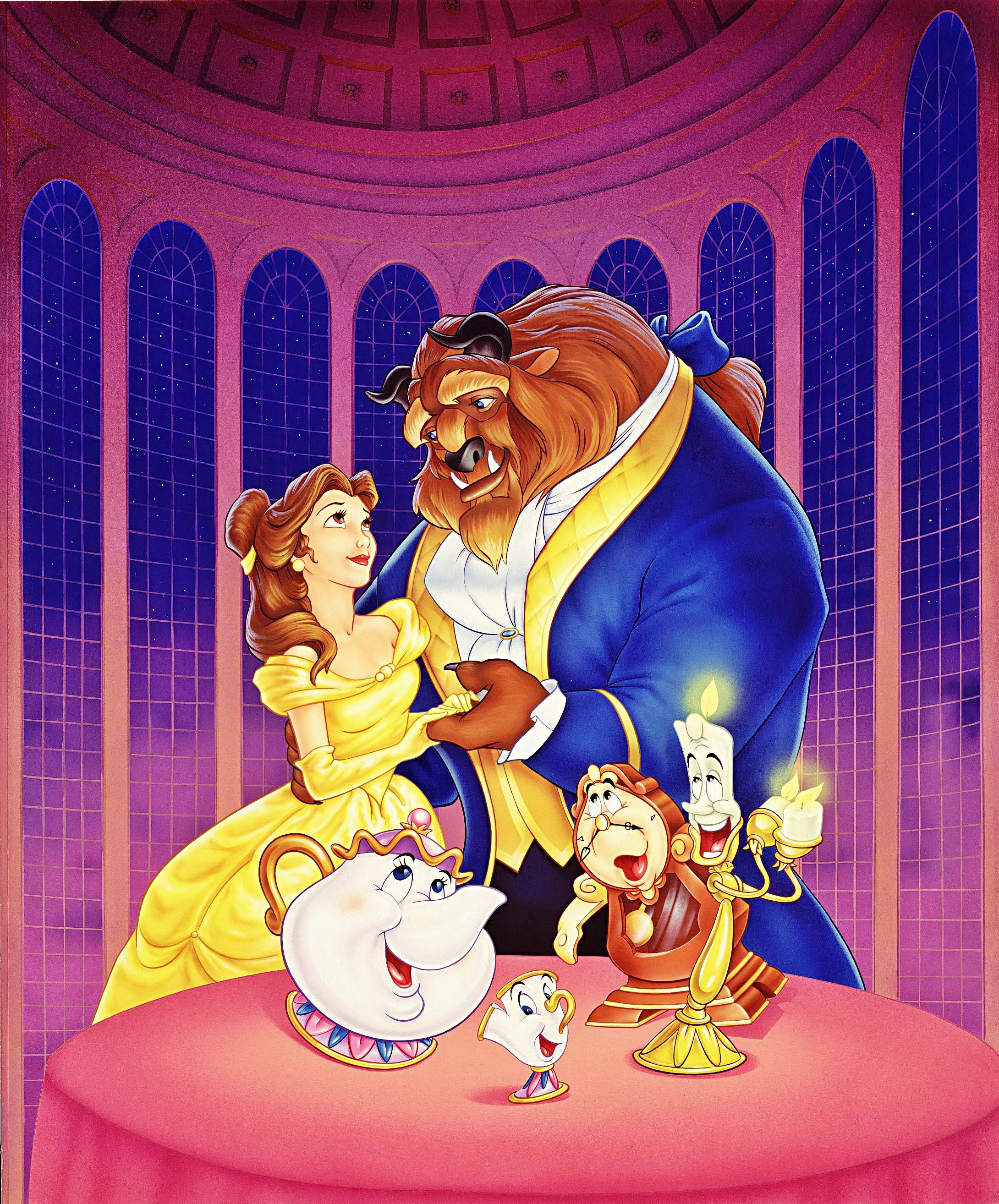 Walt Disney Frumoasa și Bestia Fundal