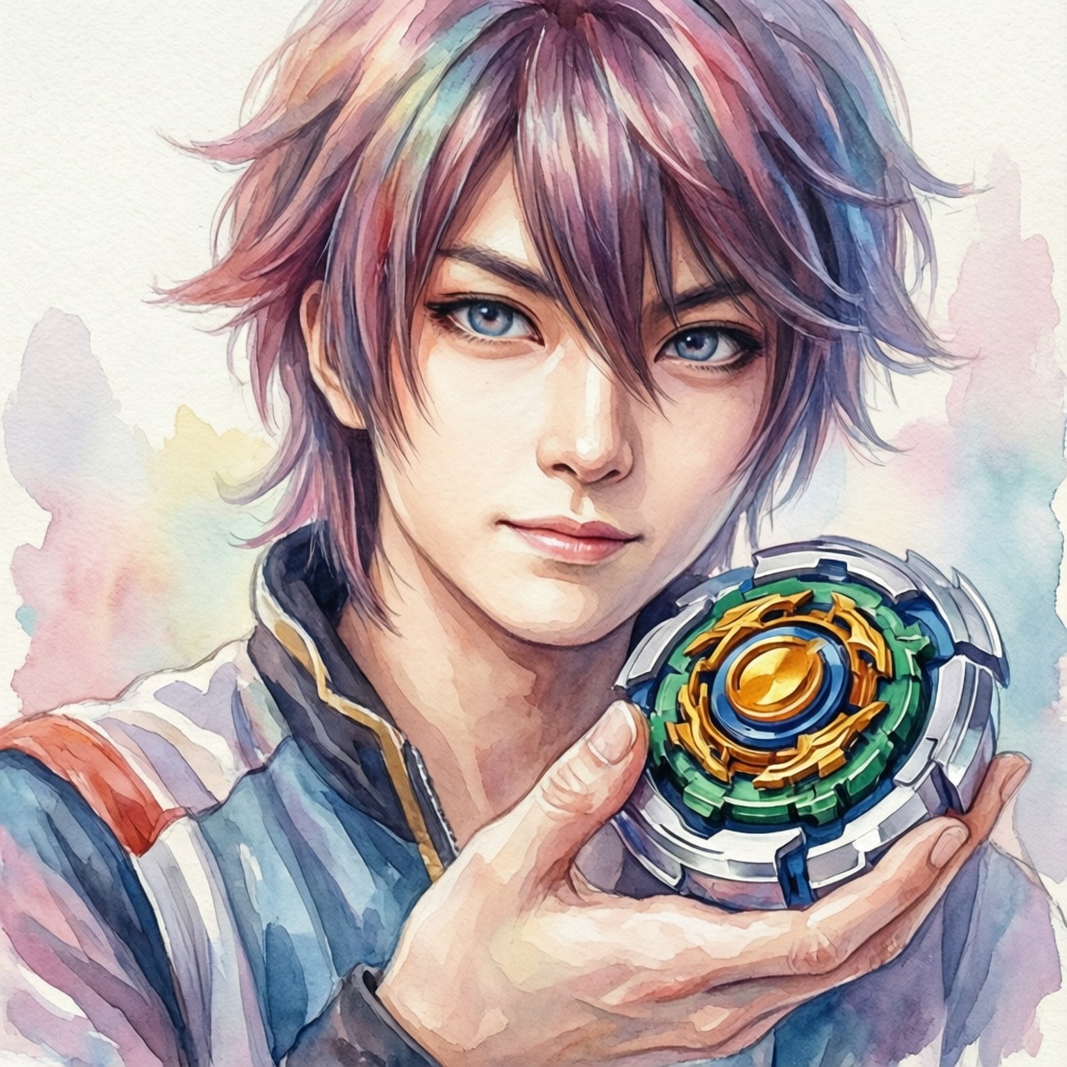 Watercolor Aoi Fundal