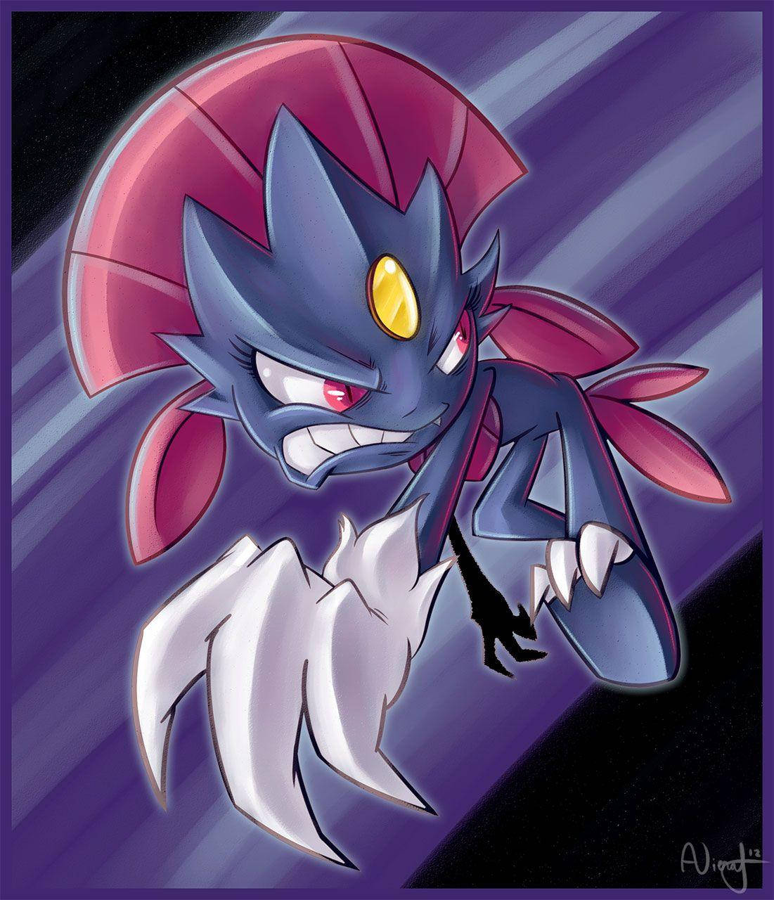 Weavile desen animat Fundal