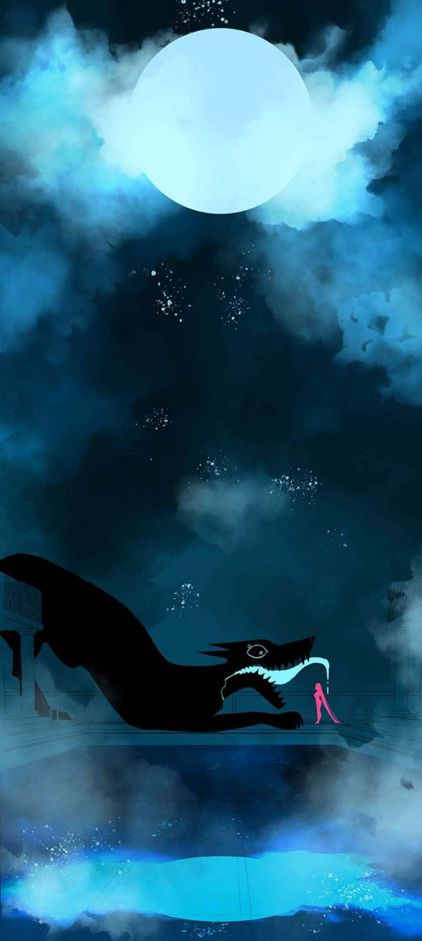 Webtoon Lore Olympus Cu Monstru Fundal