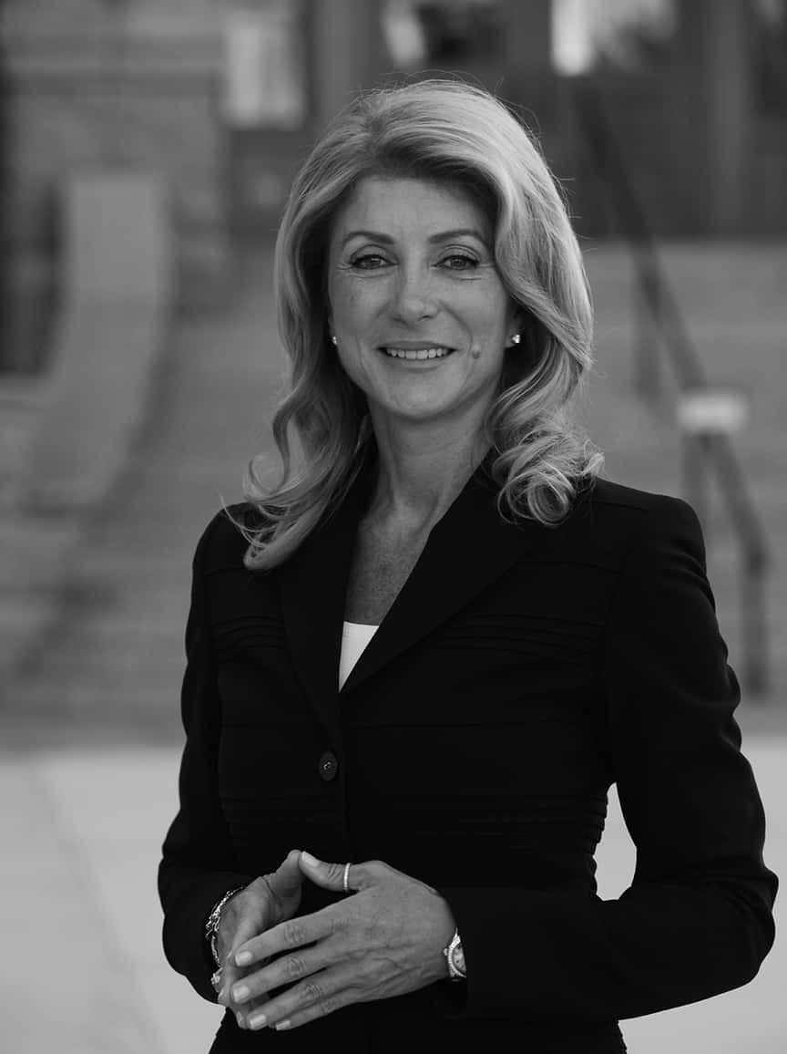 Wendy Davis în imagine alb-negru Fundal