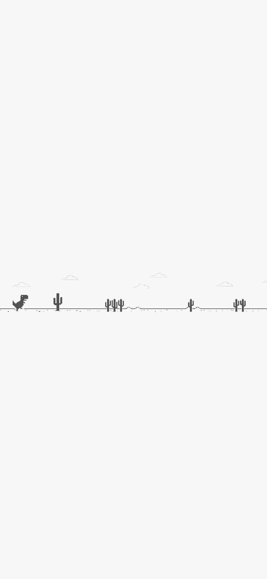White No Internet Dinosaur iPhone Fundal