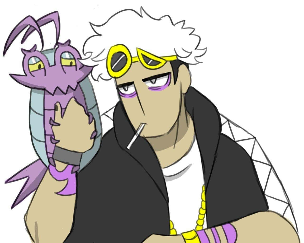 Wimpod cu Guzma fumând Fundal