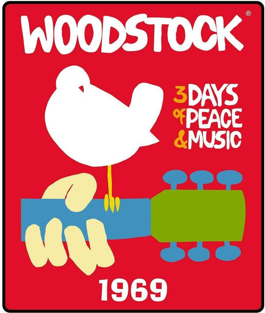 Woodstock 1969 Logo Clasic Fundal