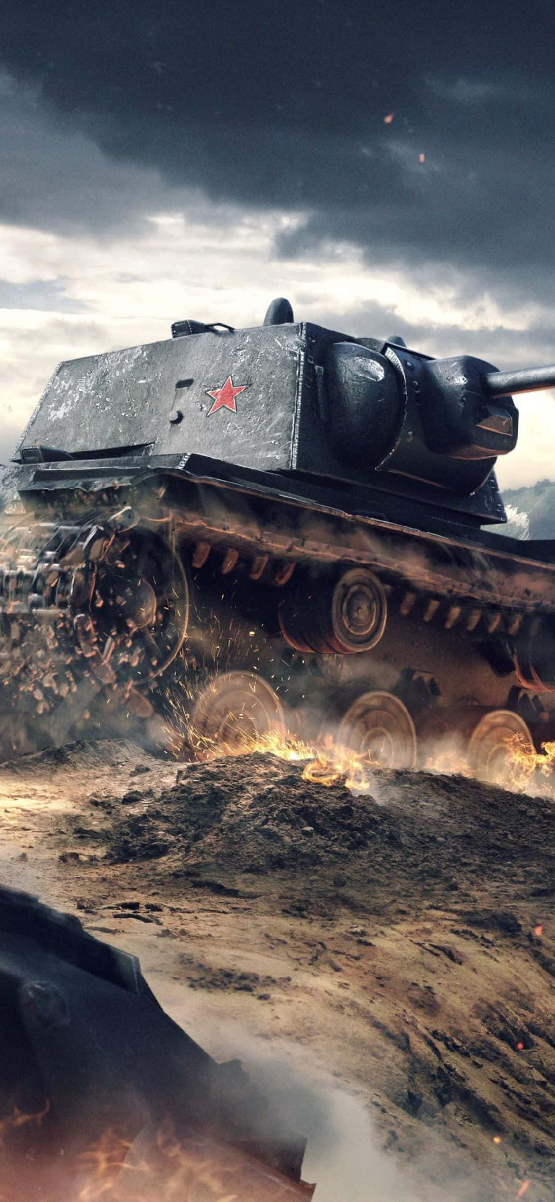 world of tanks - un tanc în deșert Fundal