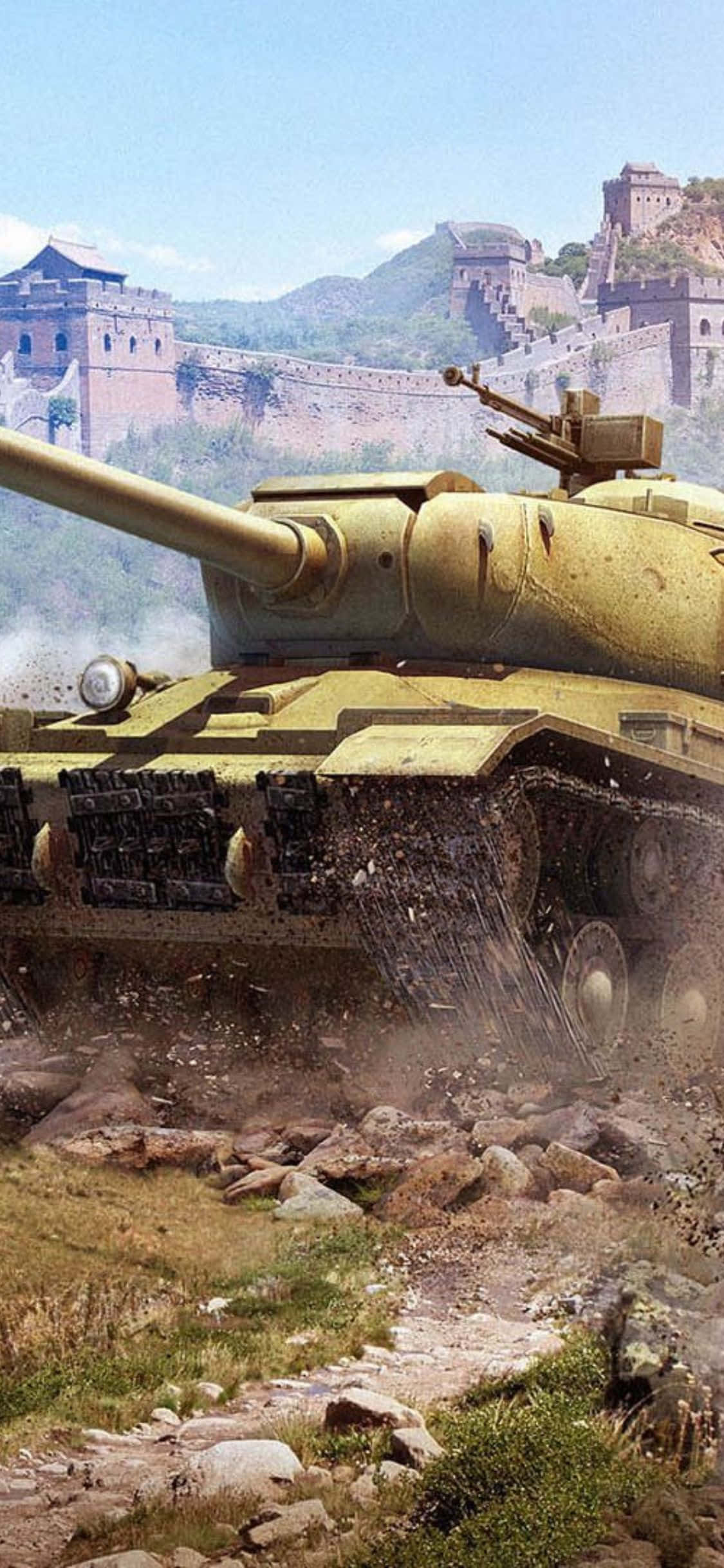 world of tanks - un tanc în deșert Fundal