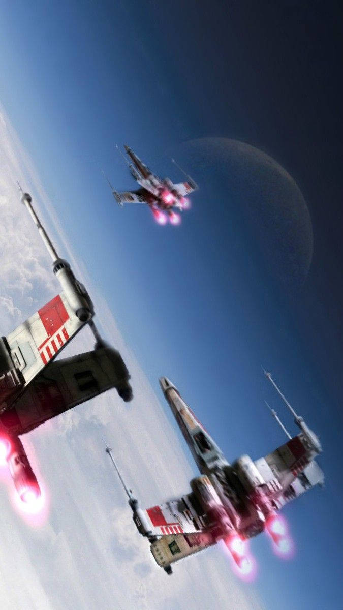 X-Wings Star Wars Telefon Mobil Fundal