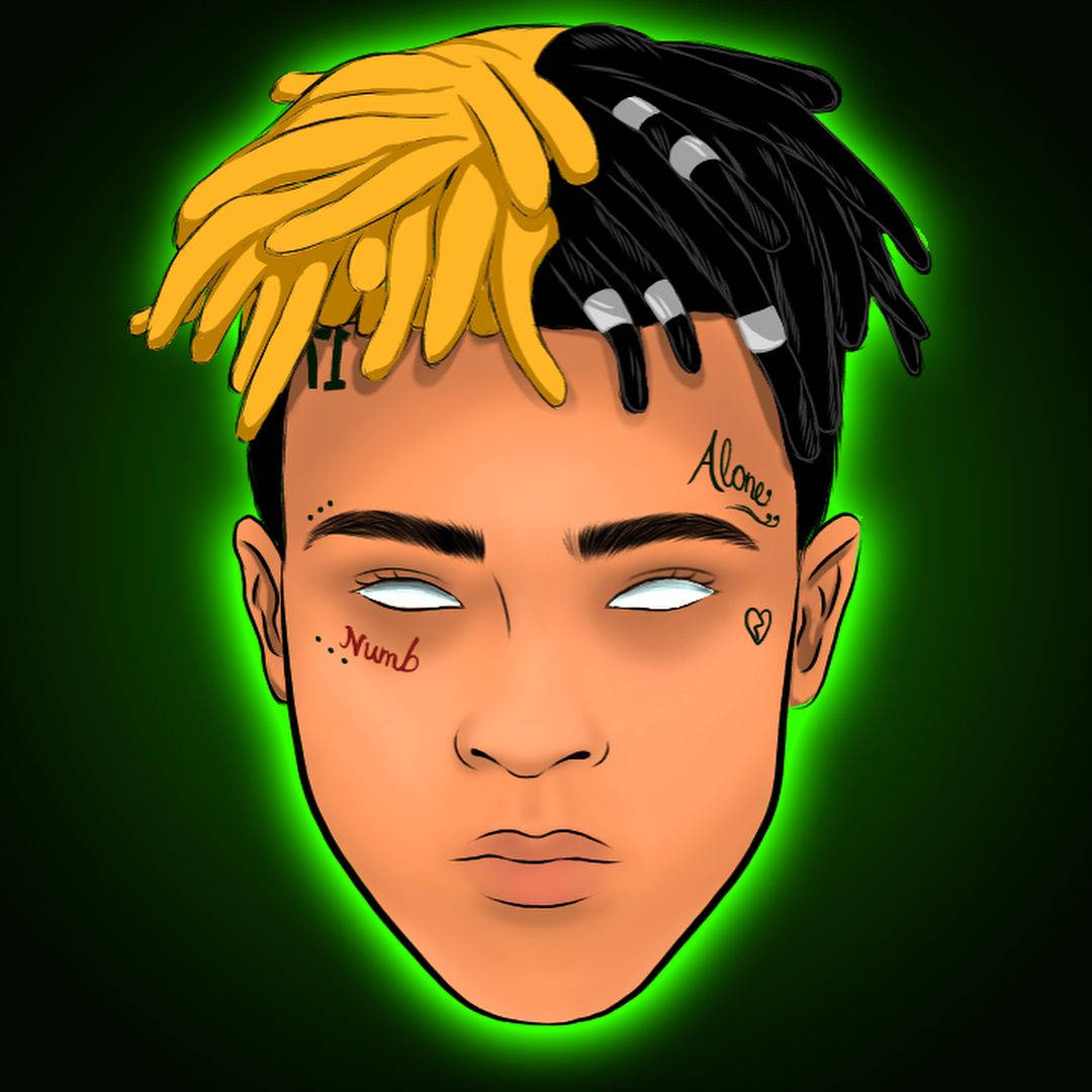 Xxxtentacion Anime Fără Ochi Fundal