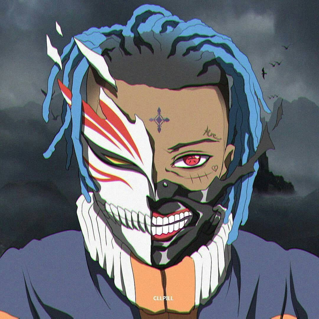 Xxxtentacion Anime Mască Bleach Fundal