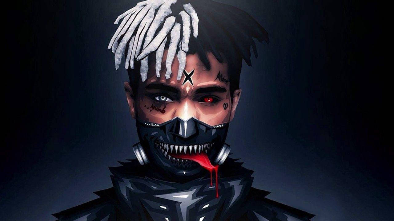 Xxxtentacion Anime Tokyo Ghoul Mască Fundal