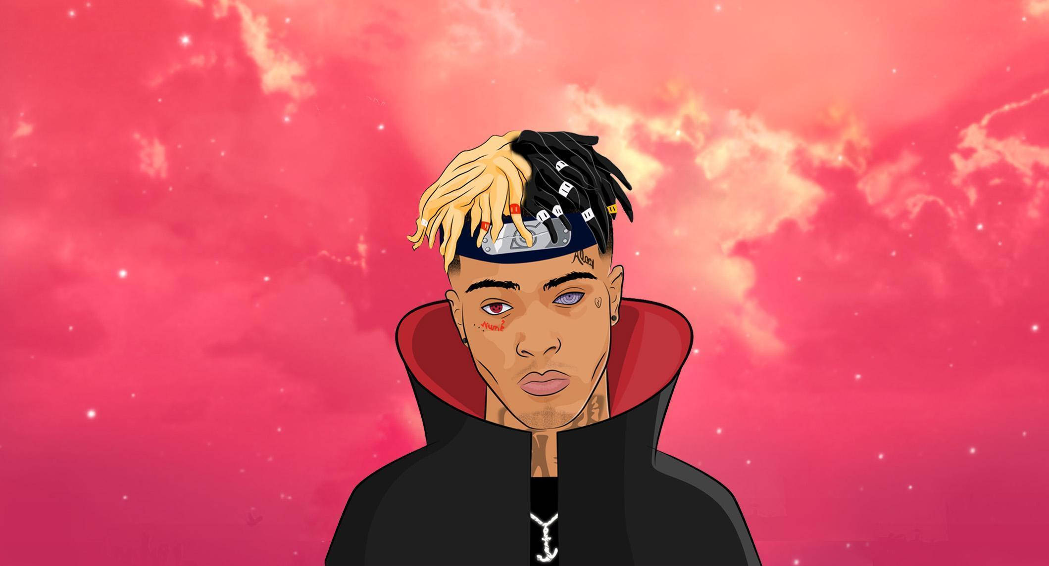 Xxxtentacion Anime în Haina Naruto Shippuden Fundal
