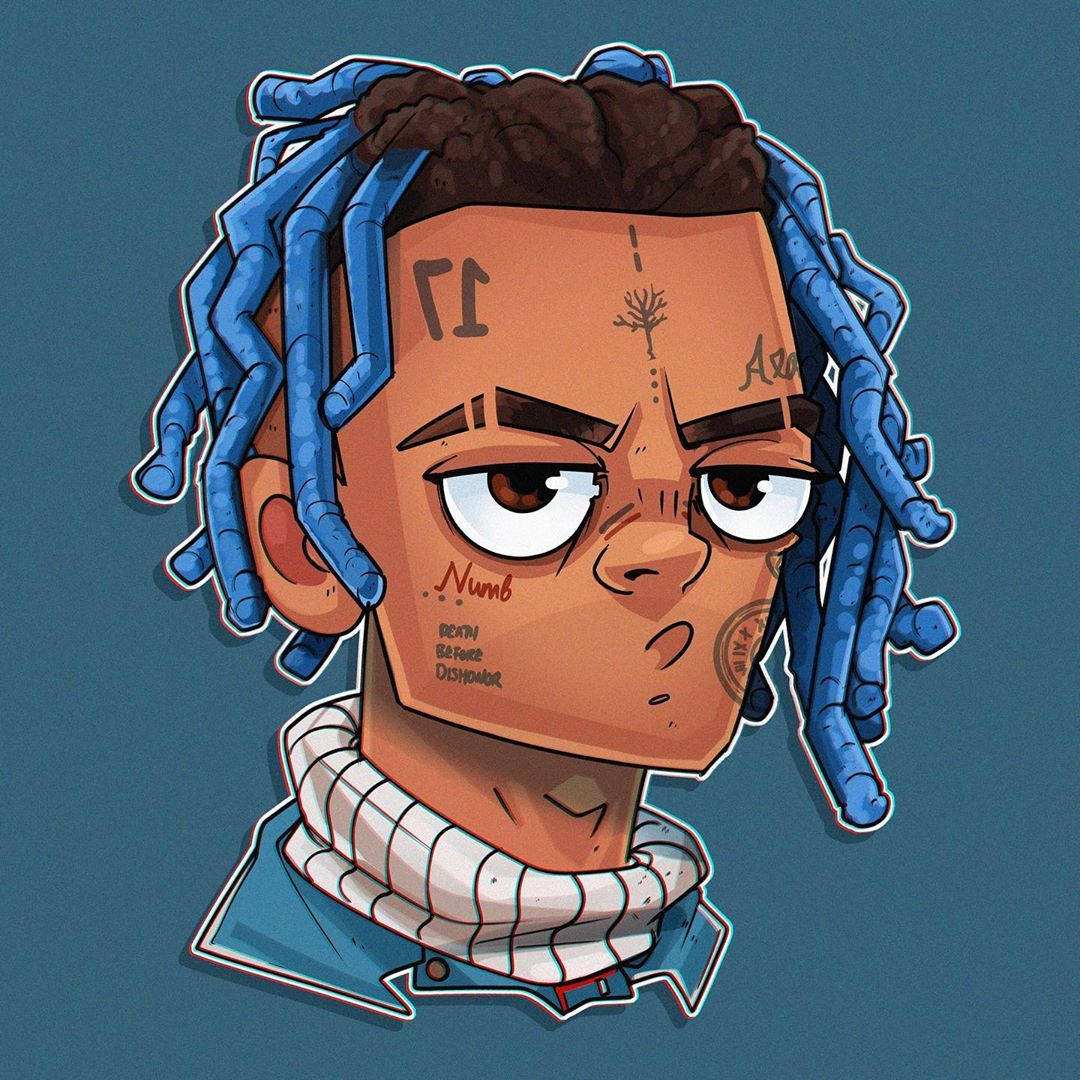 Xxxtentacion Anime Tattoo-uri Digitale Fundal