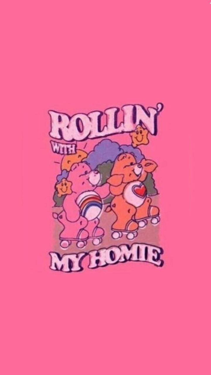 Y2k Estetică Rollin Cu Homie-ul Meu Fundal