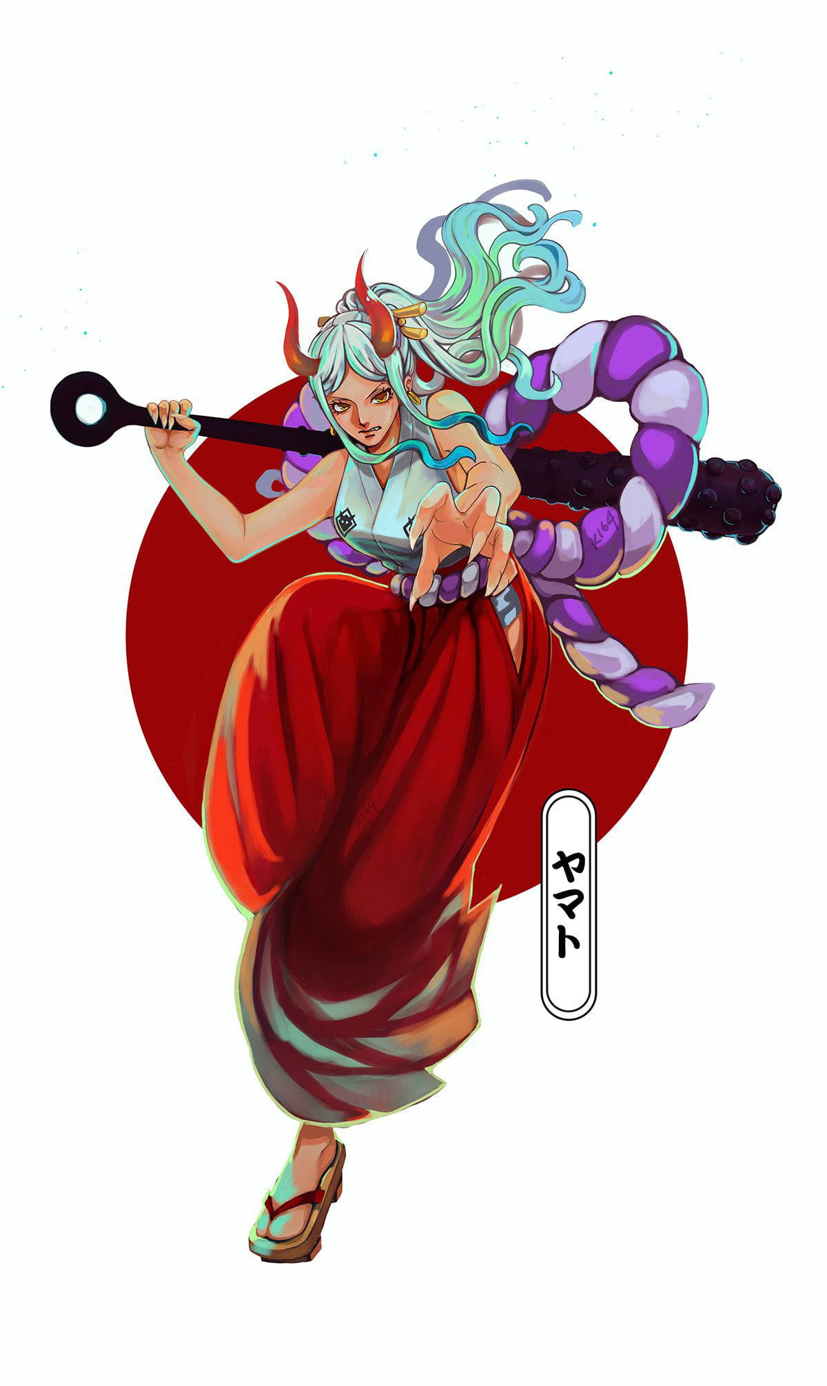 Yamato One Piece Fan Art Fundal