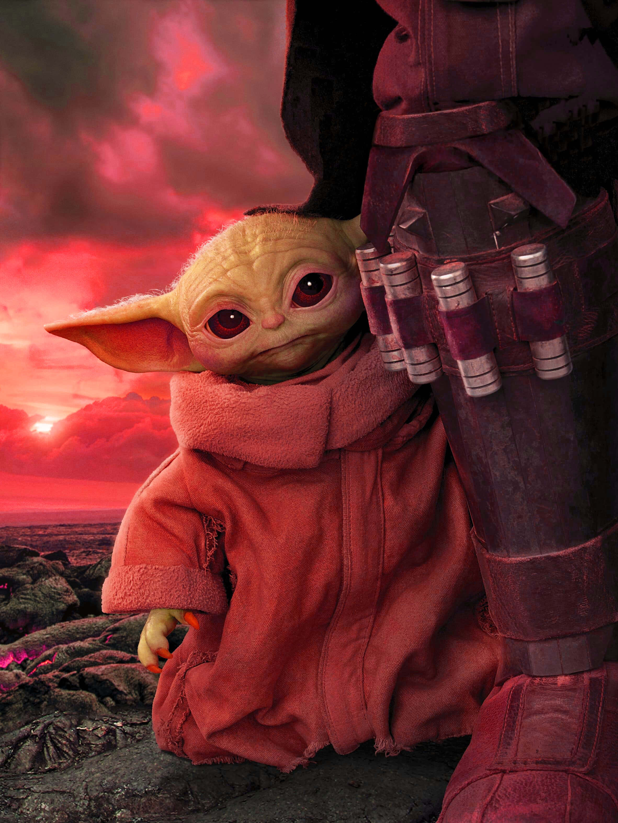 Yoda din desene animate, în toată gloria lui! Fundal