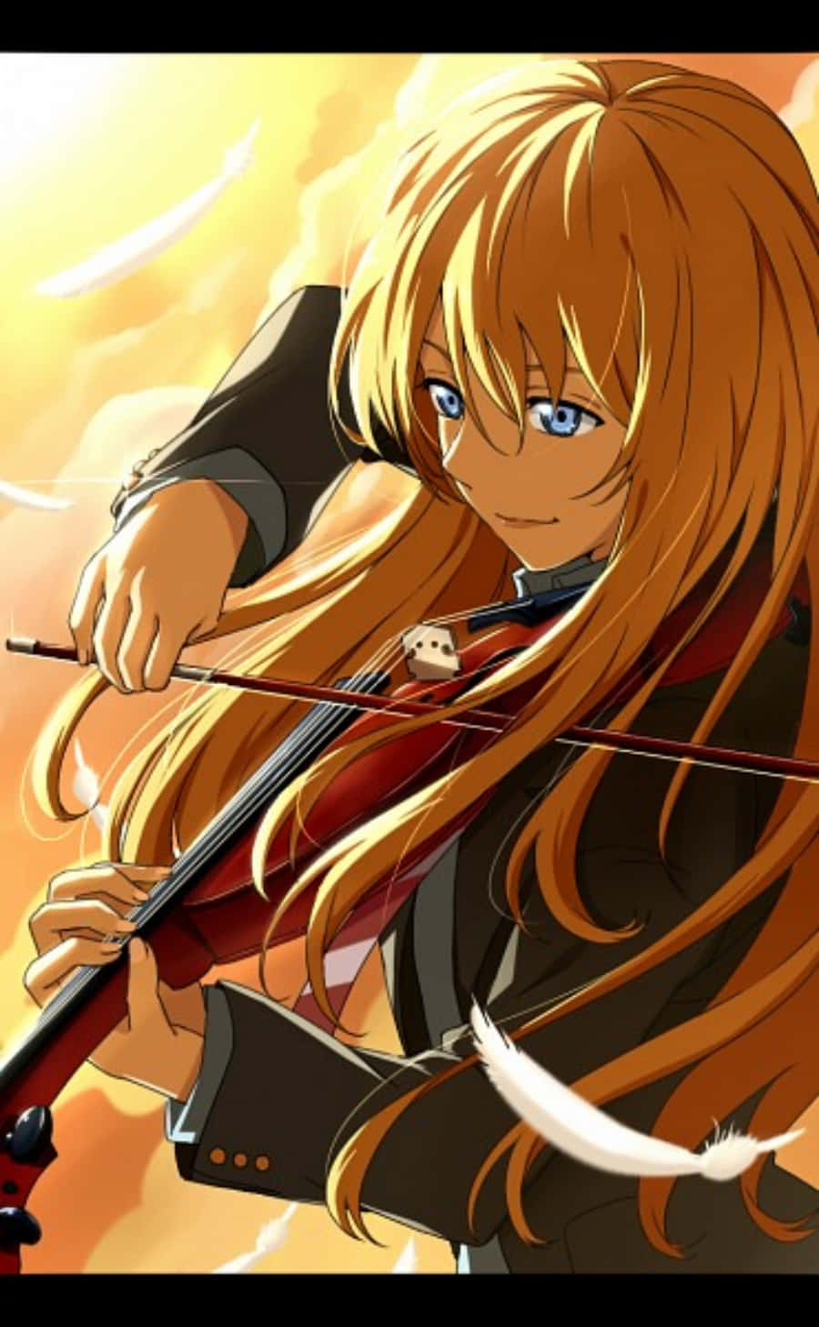 Your Lie In April iPhone Kaori vioară anime imagini Fundal