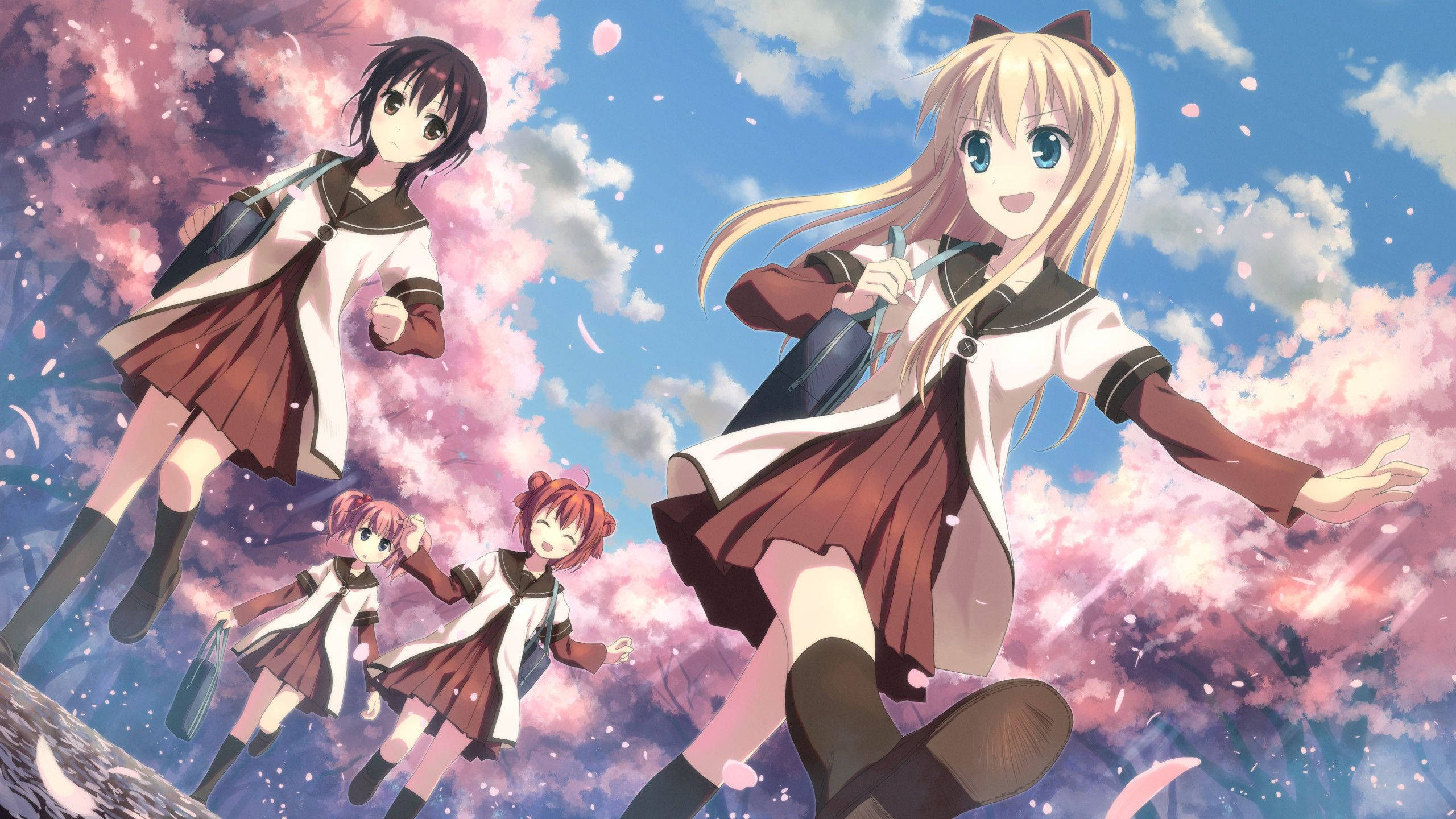 Yuru Yuri Anime Lesbiană Fundal