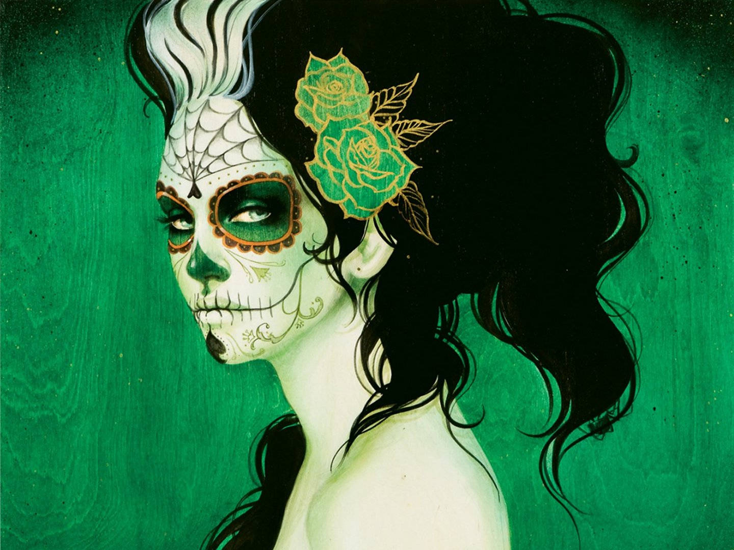 Zahăr Chola pe fundal verde Fundal