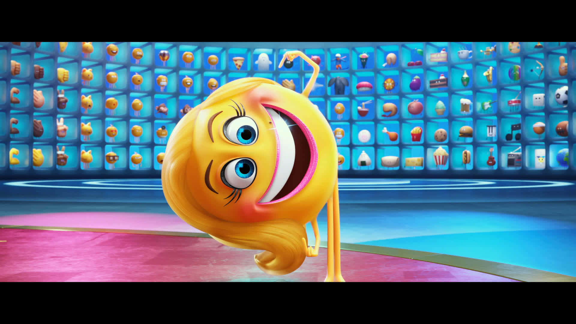 Zâmbăreața din Filmul Emoji se simte extatică Fundal