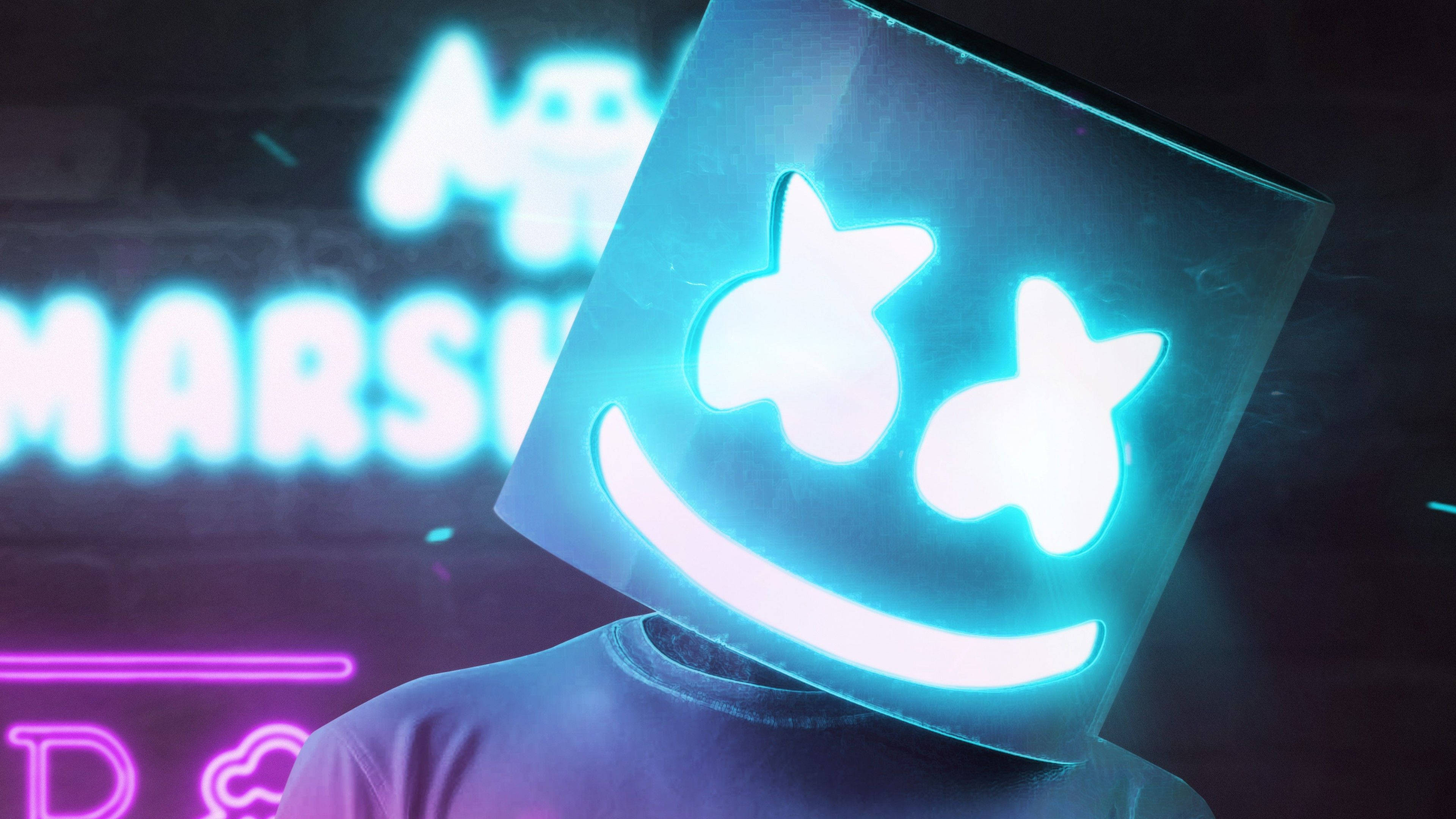 Zâmbet Neon în Cutie Fundal
