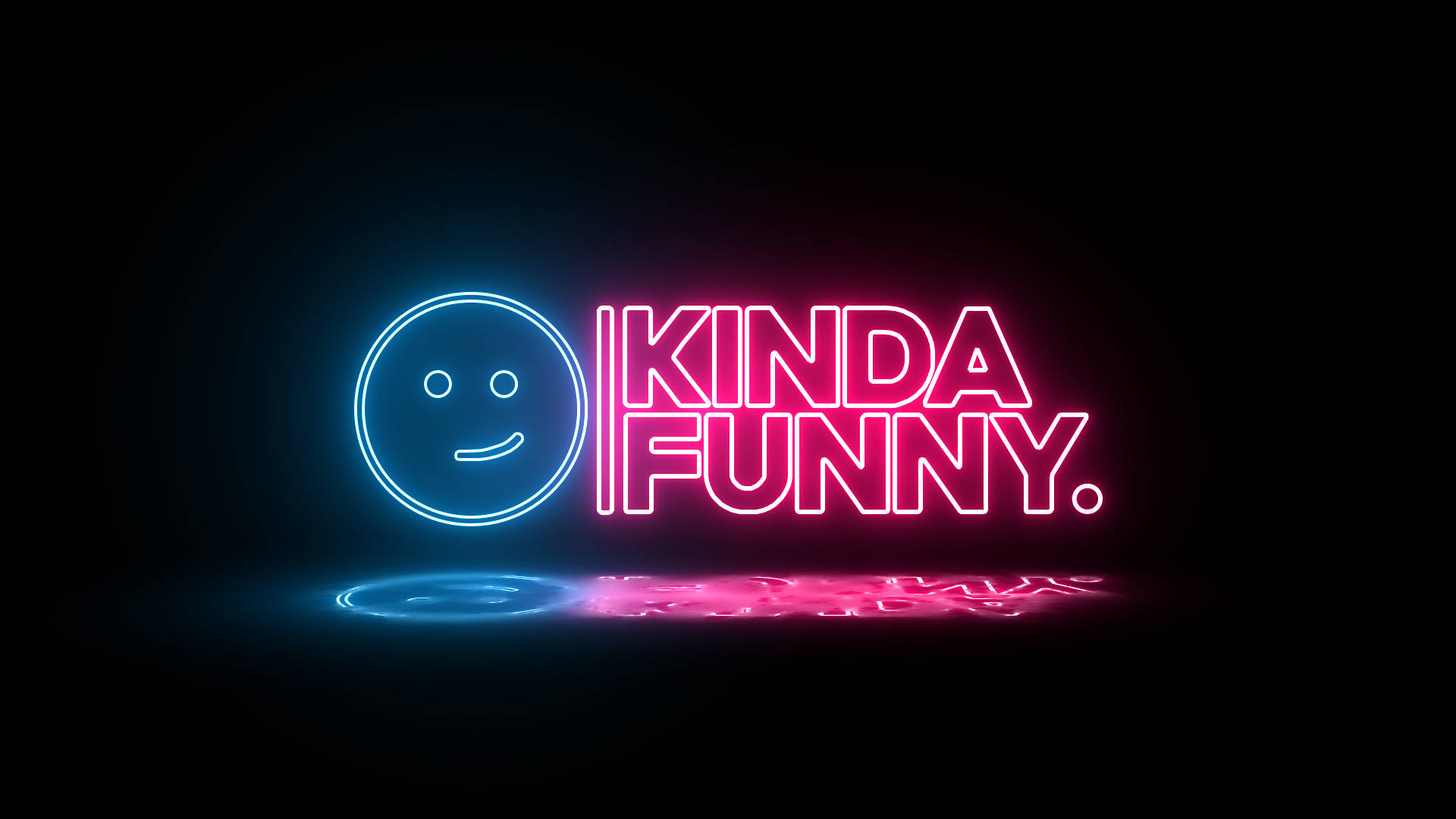 Zâmbet Neon Kinda Funny Fundal